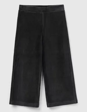 wide chenille trousers
