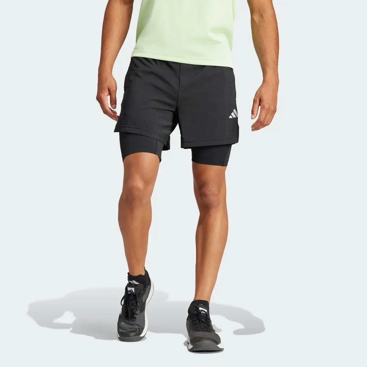 Adidas Gym Training 2-in-1 Shorts. 1