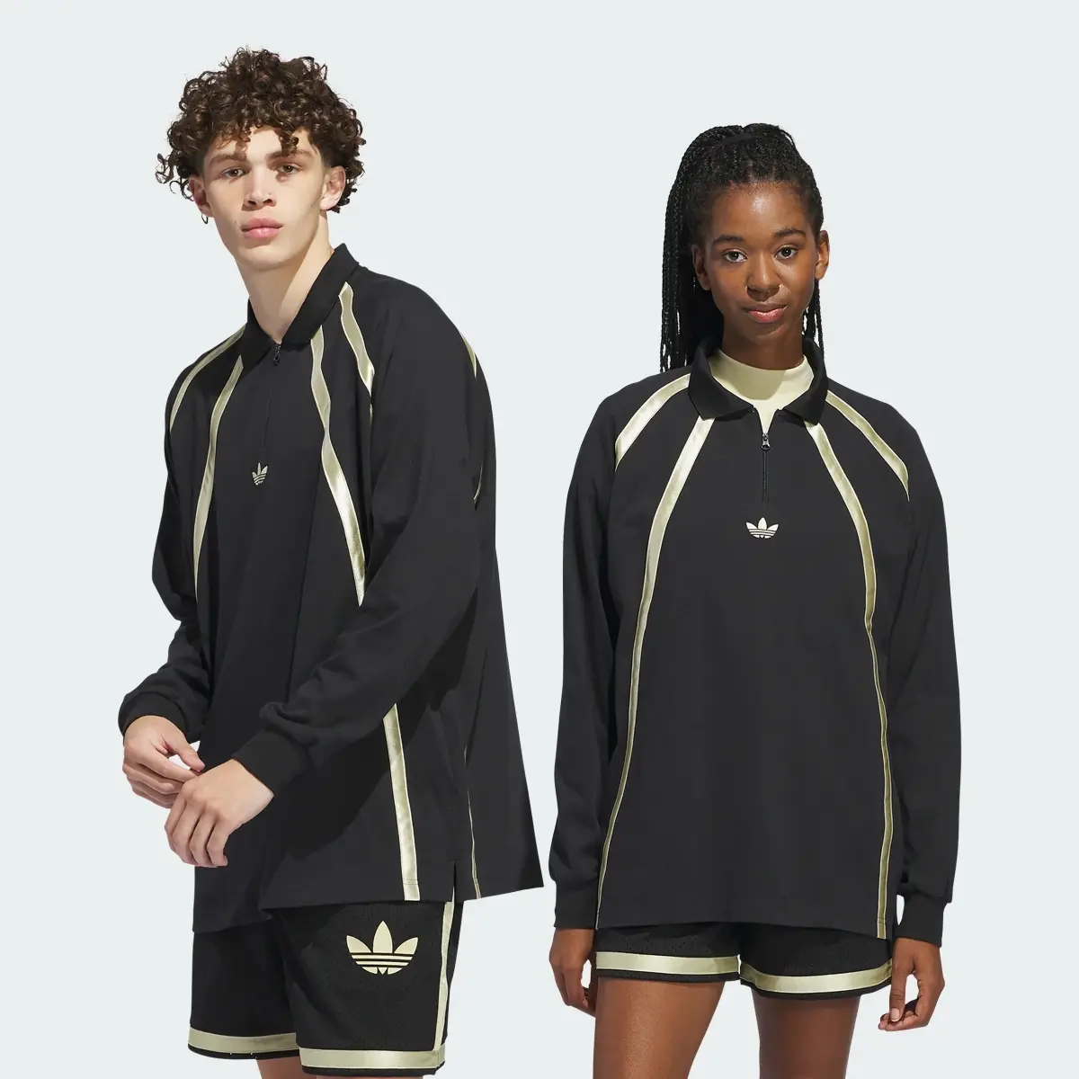 Adidas Rugby Long Sleeve Polo Shirt (Gender Neutral). 1