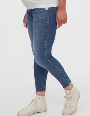 Maternity Inset Panel Favorite Jeggings With Washwell&#153 blue