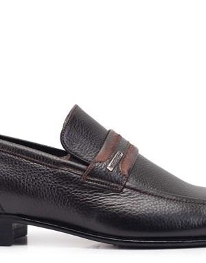 Kahverengi Klasik Loafer Kösele Erkek Ayakkabı -7000-