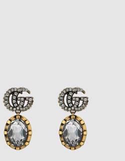 Double G earrings with crystals