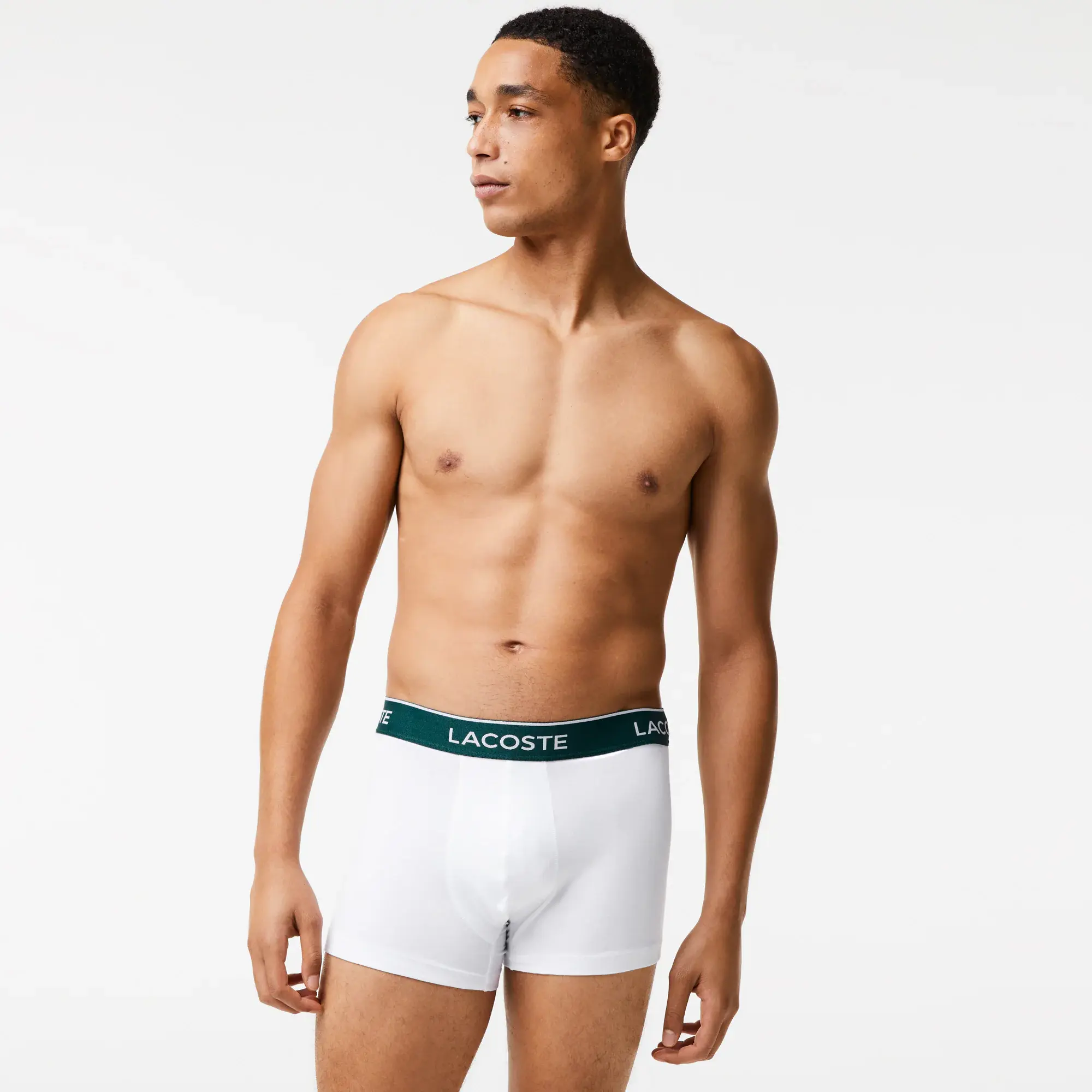 Lacoste Lot de 3 boxers courts casual unis. 1