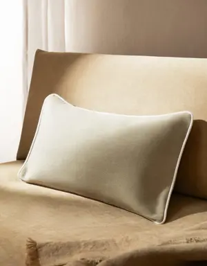 Contrast trim cushion cover 30x50cm