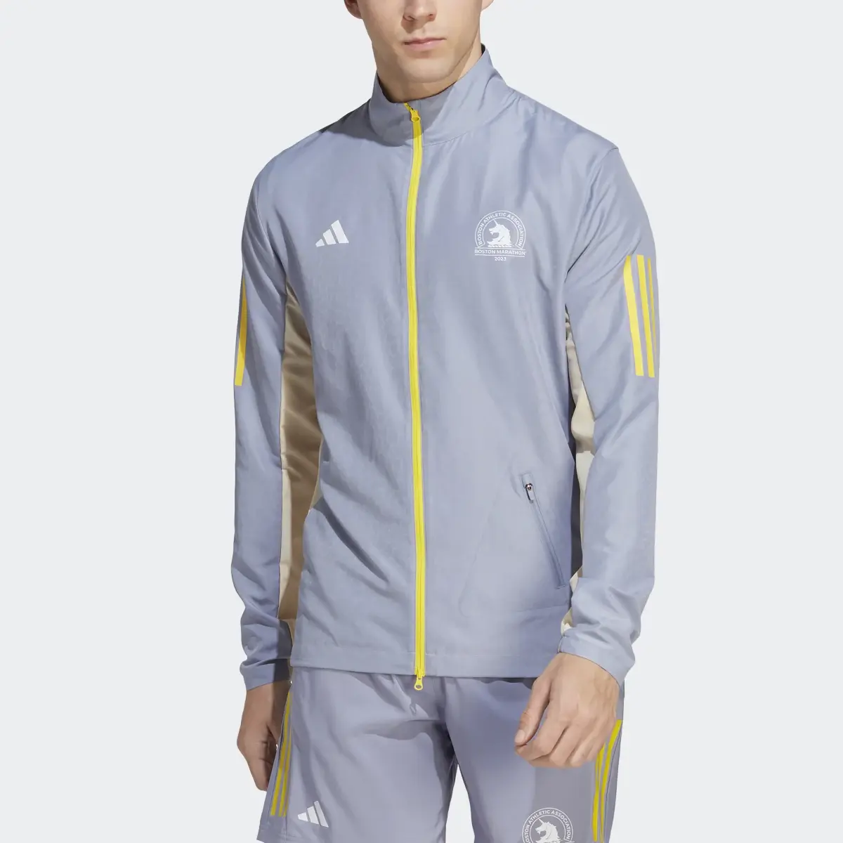 Adidas Boston Marathon® 2023 Celebration Running Jacket. 1