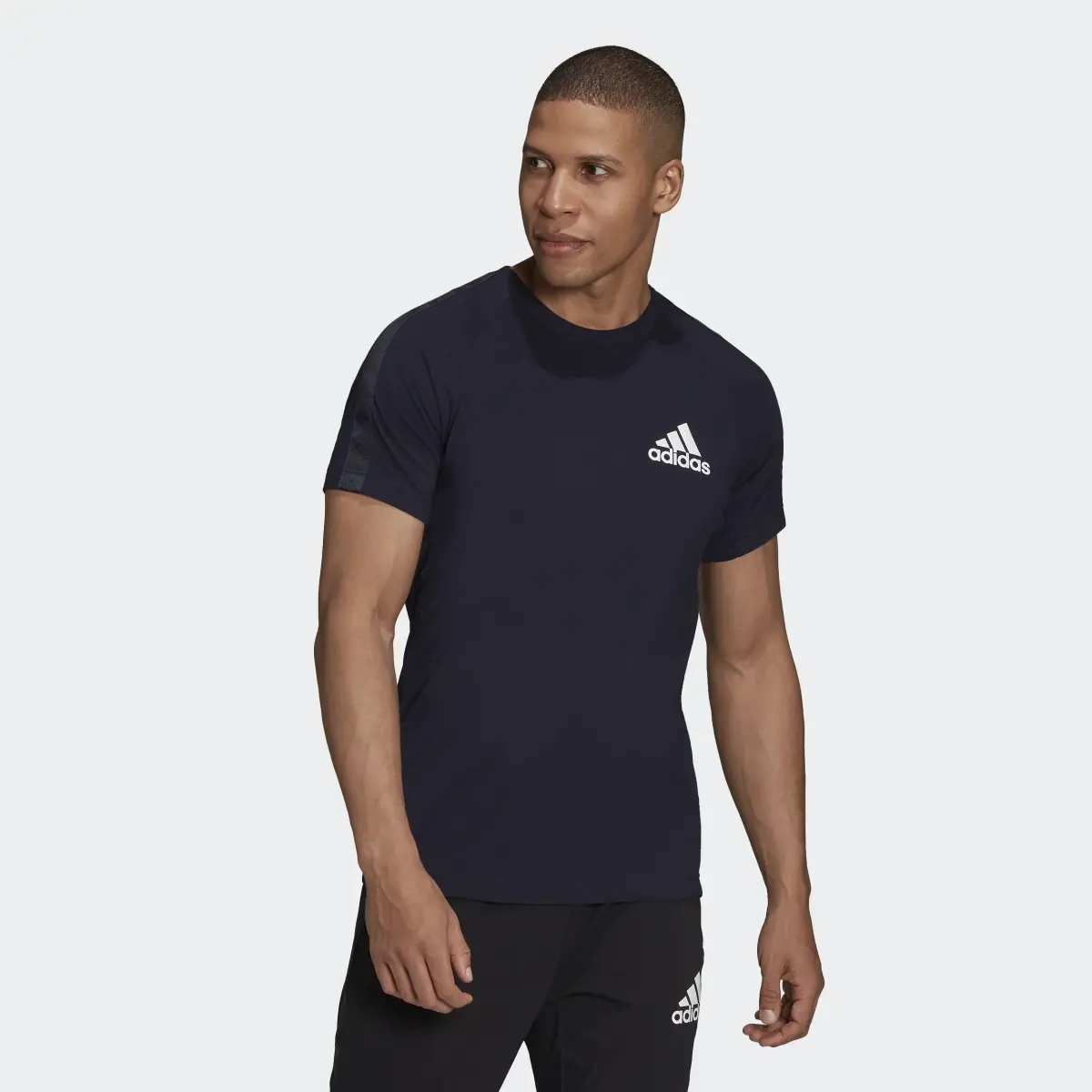 Adidas AEROREADY Designed to Move Sport Motion Logo Tee. 2