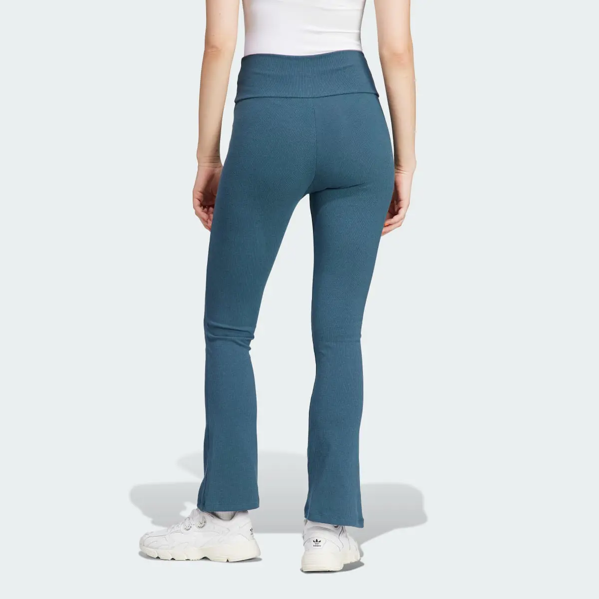 Adidas Essentials Rib Flared Pants. 2