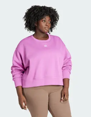 Adidas Adicolor Essentials Crew Sweatshirt (Plus Size). 3 Adidas Adicolor Essentials Crew Sweatshirt (Plus Size). 3
