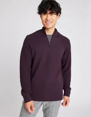 Chunky Quarterzip Merino Sweater