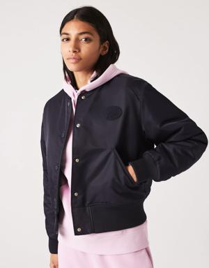 Women's Quilted Nylon Bomber Jacket