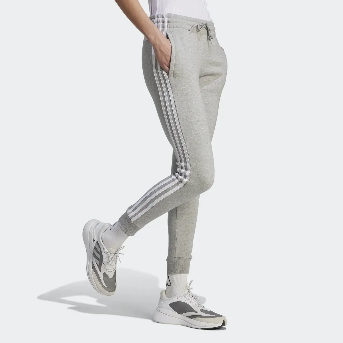 Adidas Essentials 3-Stripes Fleece Pants. 3