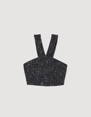 Tweed bustier top Login to add to Wish list