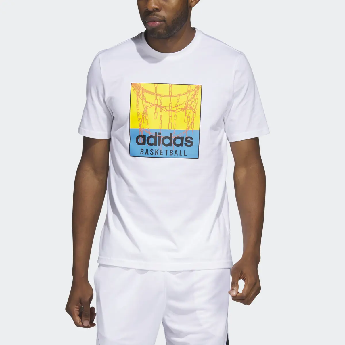 Adidas Playera Estampada Chain Net Basketball. 1