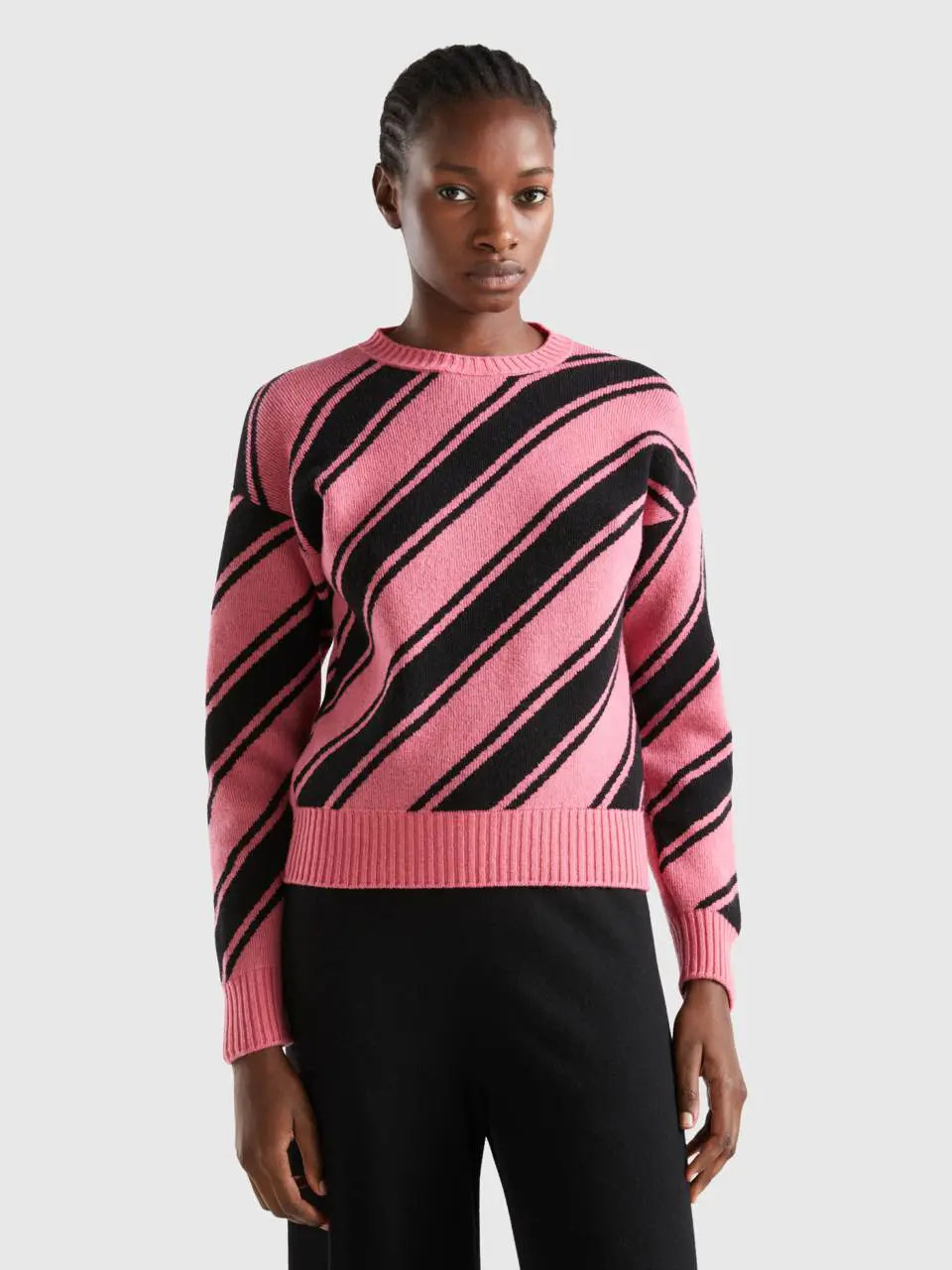 Benetton regimental striped sweatshirt. 1