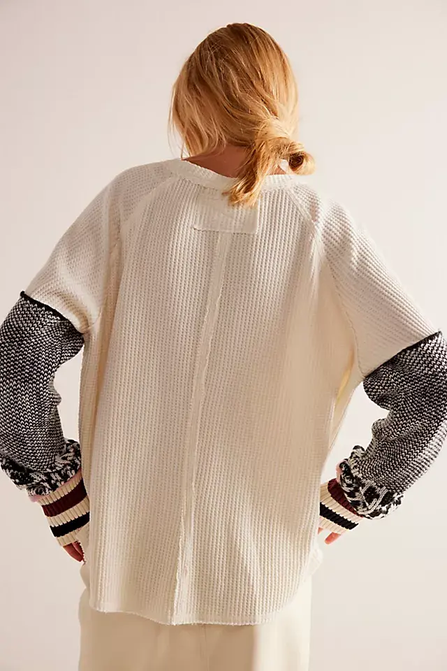 Free People Mod About You Cuff Raglan Pullover. 2