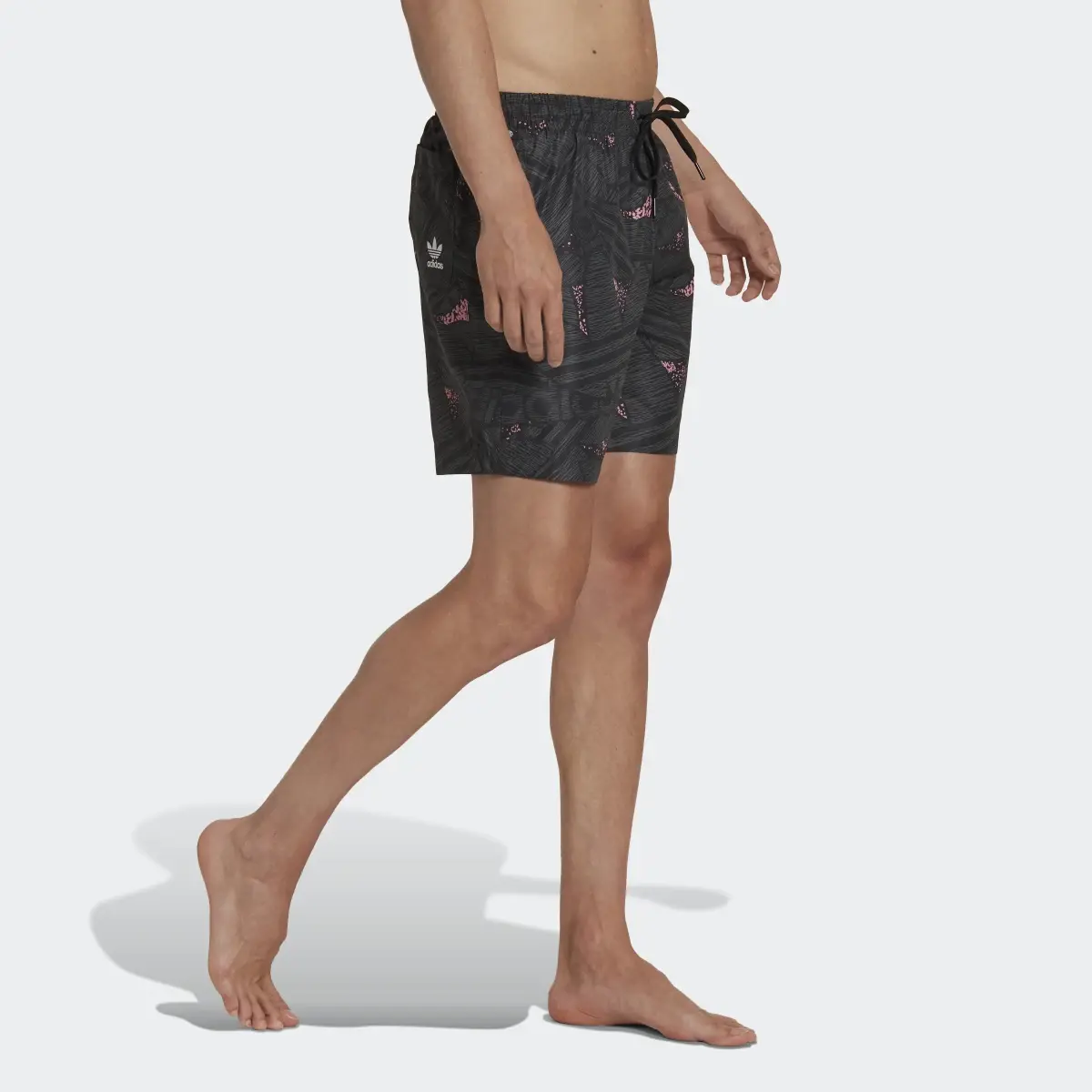 Adidas Rekive Allover Print Swim Shorts. 3