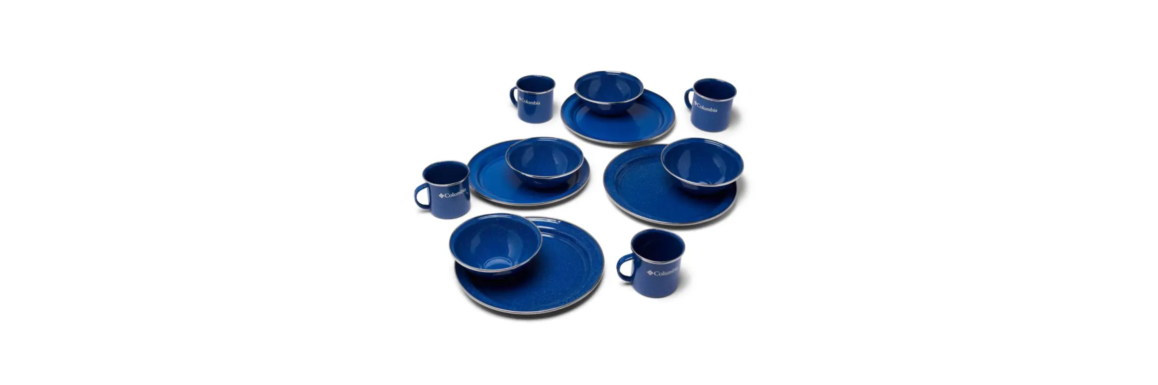 Columbia Four-Person Enamelware Table Set. 2