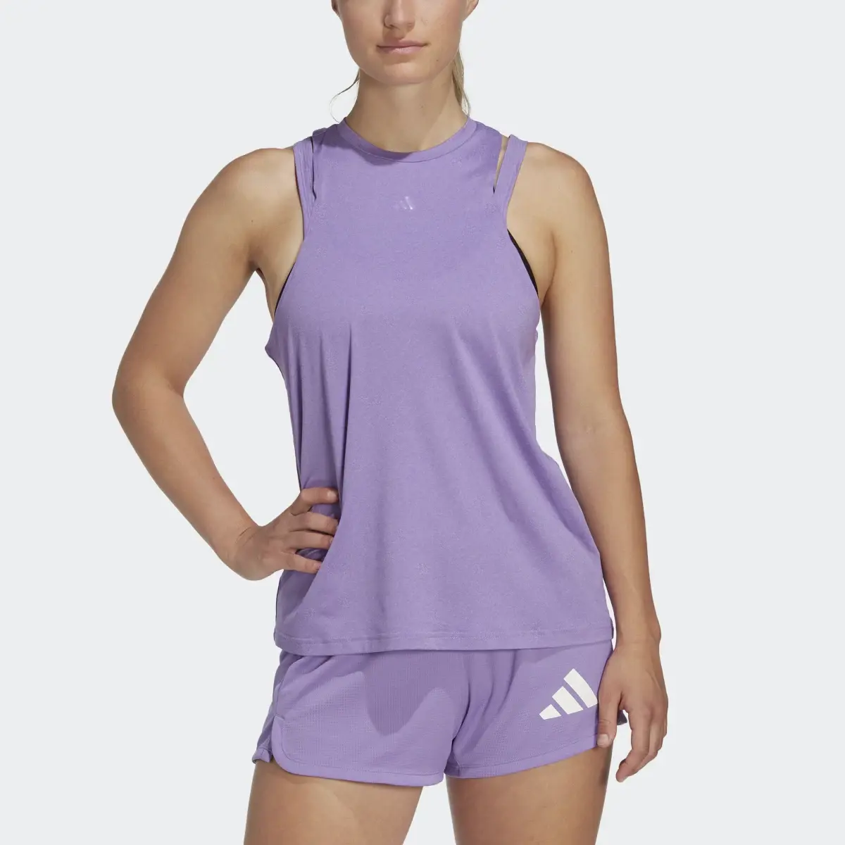 Adidas AEROREADY Train Essentials 3 Bar Logo Tank Top. 1