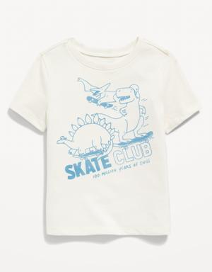 Unisex Short-Sleeve Graphic T-Shirt for Toddler white