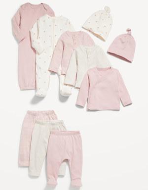 Unisex Layette Essentials 10-Pack for Baby pink