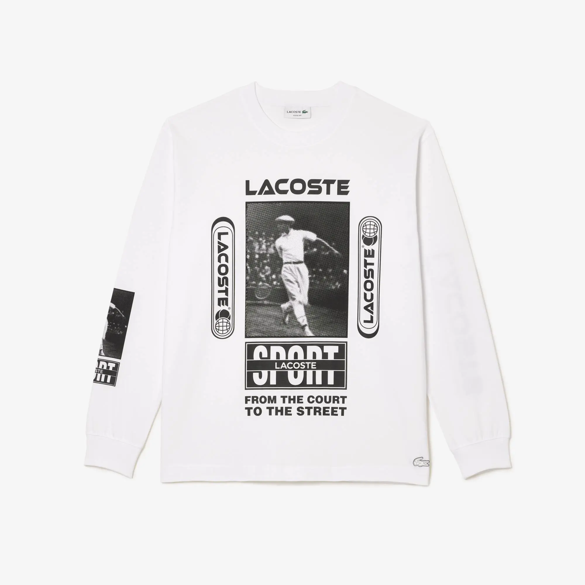Lacoste Camiseta loose fit con estampado René Lacoste. 2