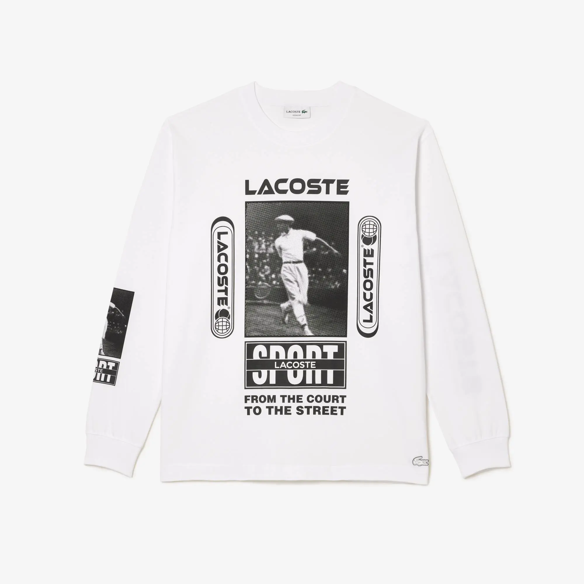 Lacoste T-shirt loose fit avec imprimé René Lacoste. 2