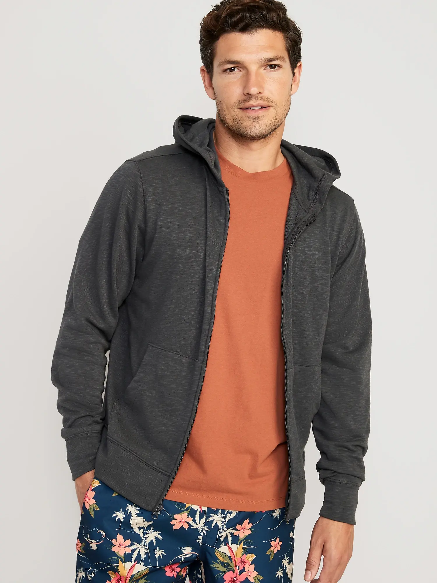 Lightweight Full-Zip Hoodie for Men