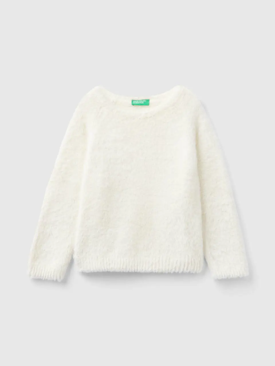 Benetton sweater with faux fur. 1