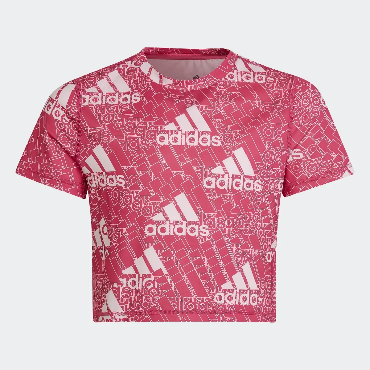 Adidas AEROREADY Designed to Move BrandLove T-Shirt. 1