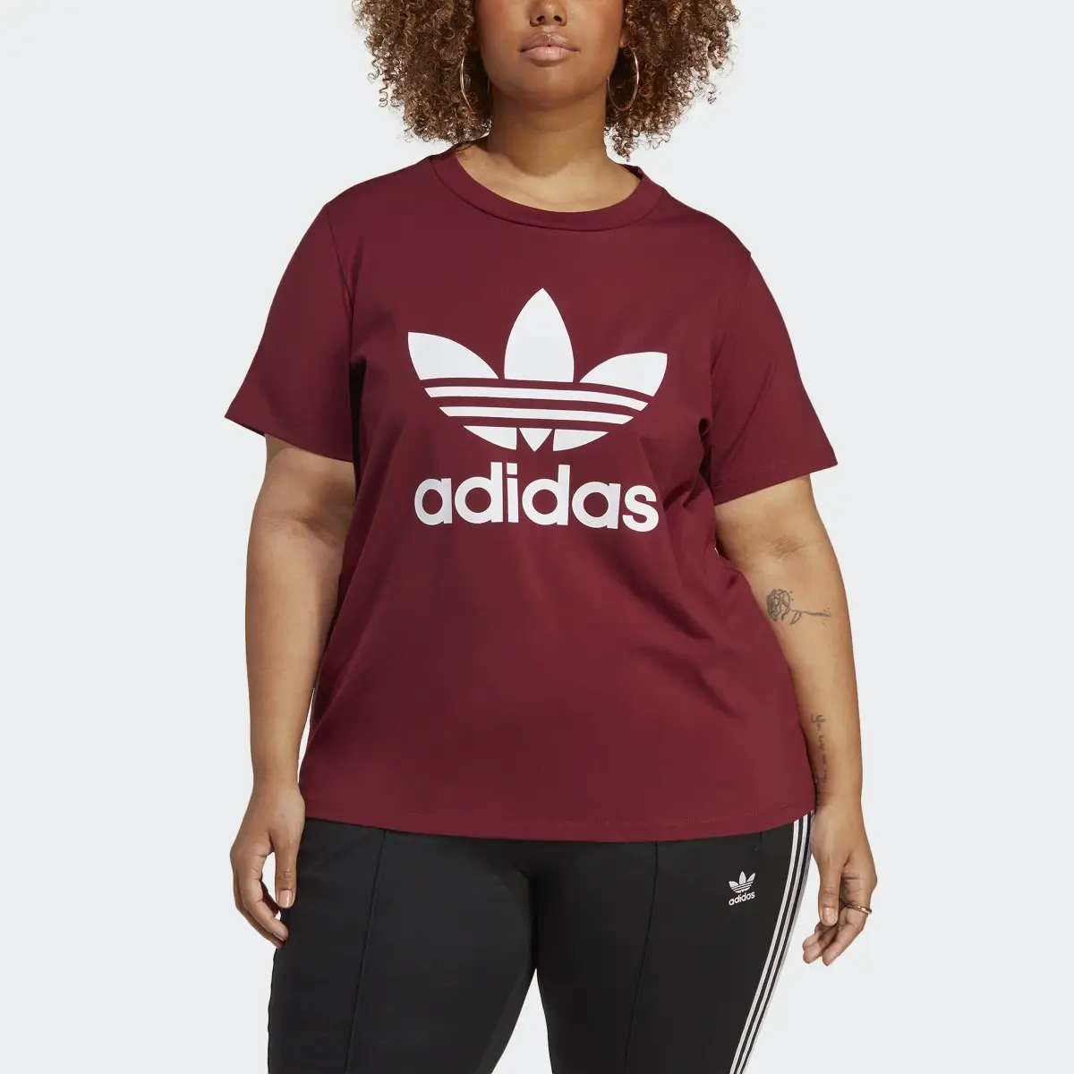 Adidas Adicolor Classics Trefoil Tee (Plus Size). 1