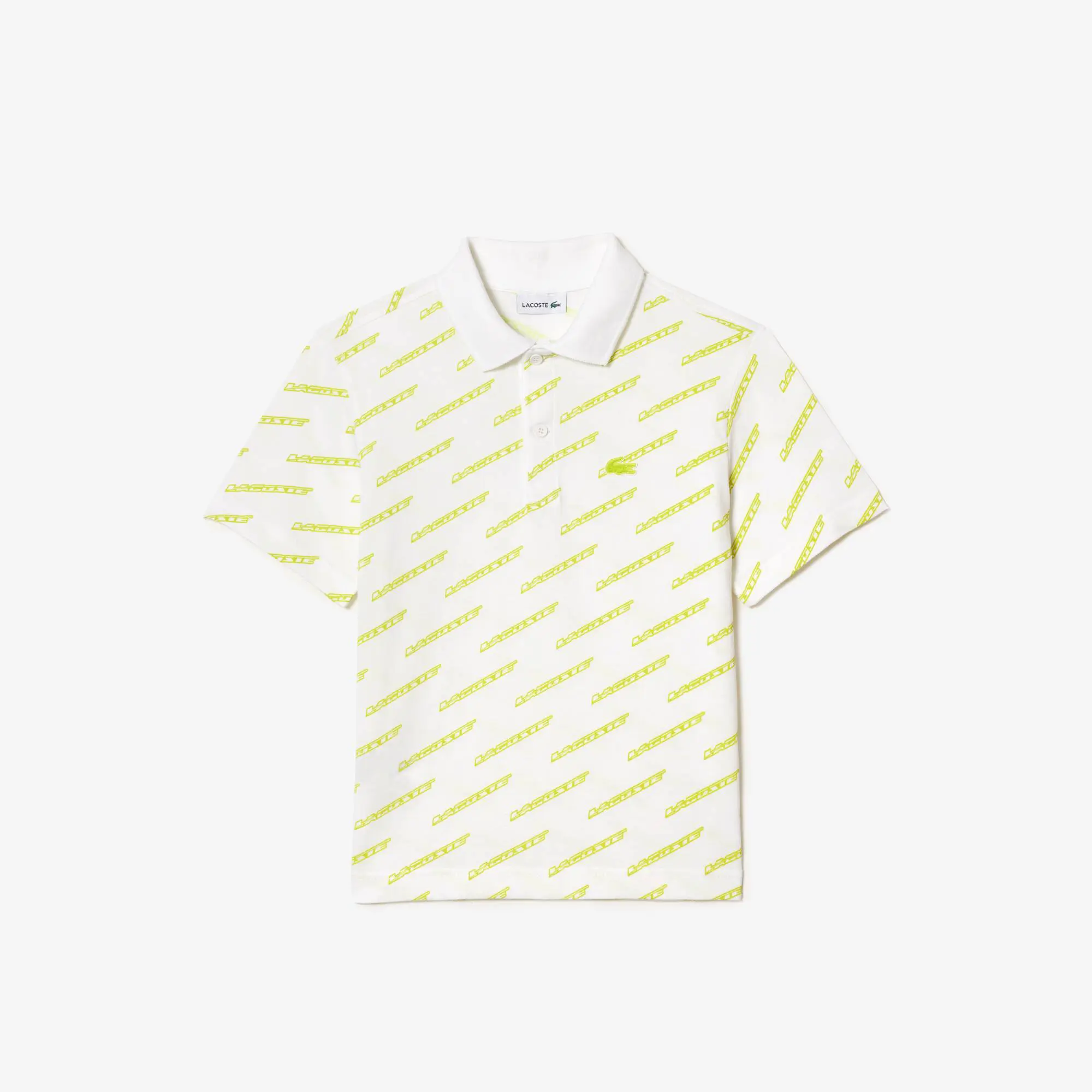 Lacoste Boys’ Lacoste Printed Organic Cotton Polo Shirt. 1