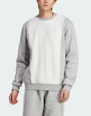 Adidas Essentials+ Trefoil Reverse Material Crew Sweatshirt