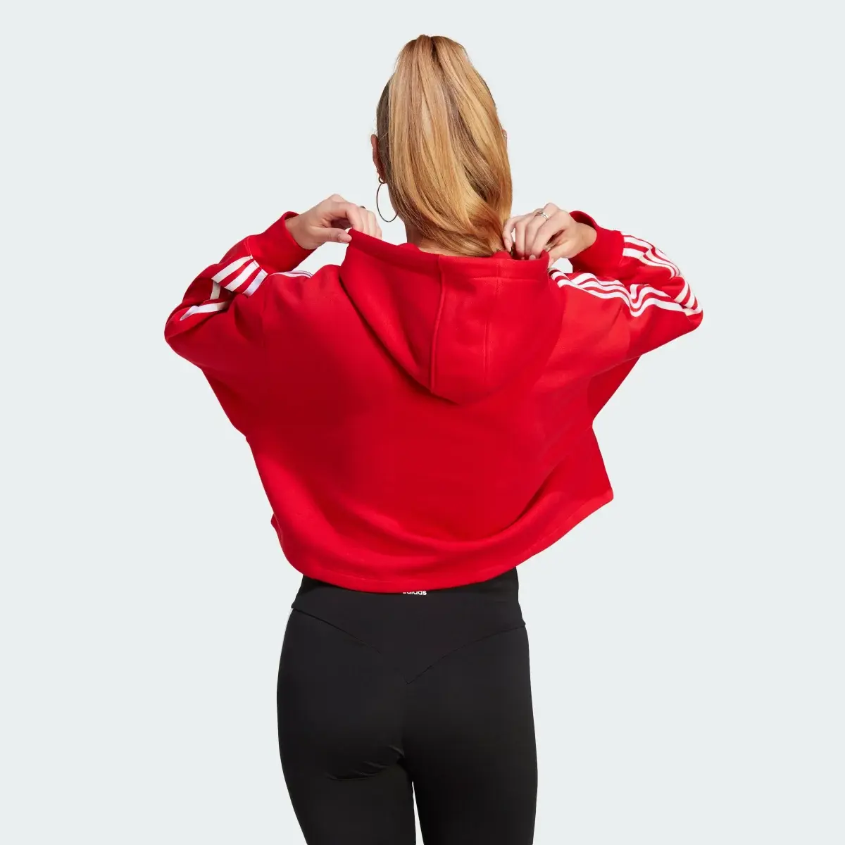 Adidas Adicolor Classics Cropped Hoodie. 3