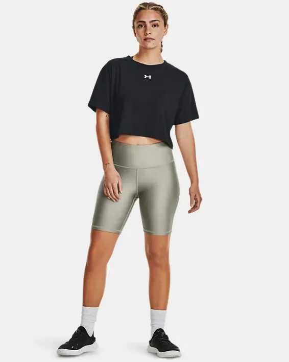 Under Armour Women's UA Crop Sportstyle Logo Short Sleeve. 3