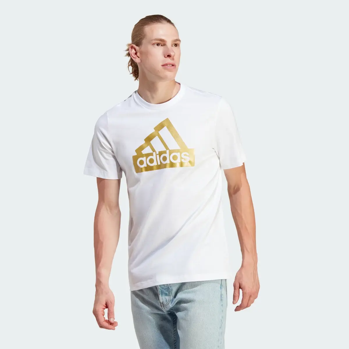 Adidas Sportswear Future Icons Metallic Tee. 2