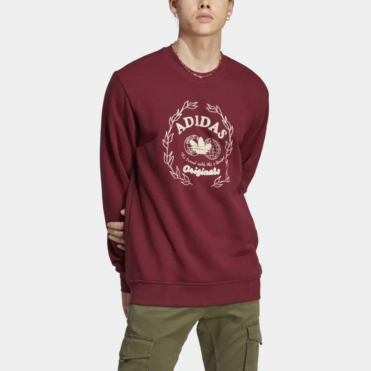 Adidas Graphics Archive Crew Sweatshirt. 1