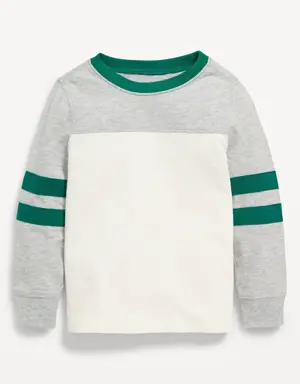 Long-Sleeve Color-Block T-Shirt for Toddler Boys gray