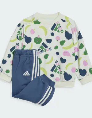 Adidas Essentials Allover Print Jogger Set Kids. 2 Adidas Essentials Allover Print Jogger Set Kids. 2
