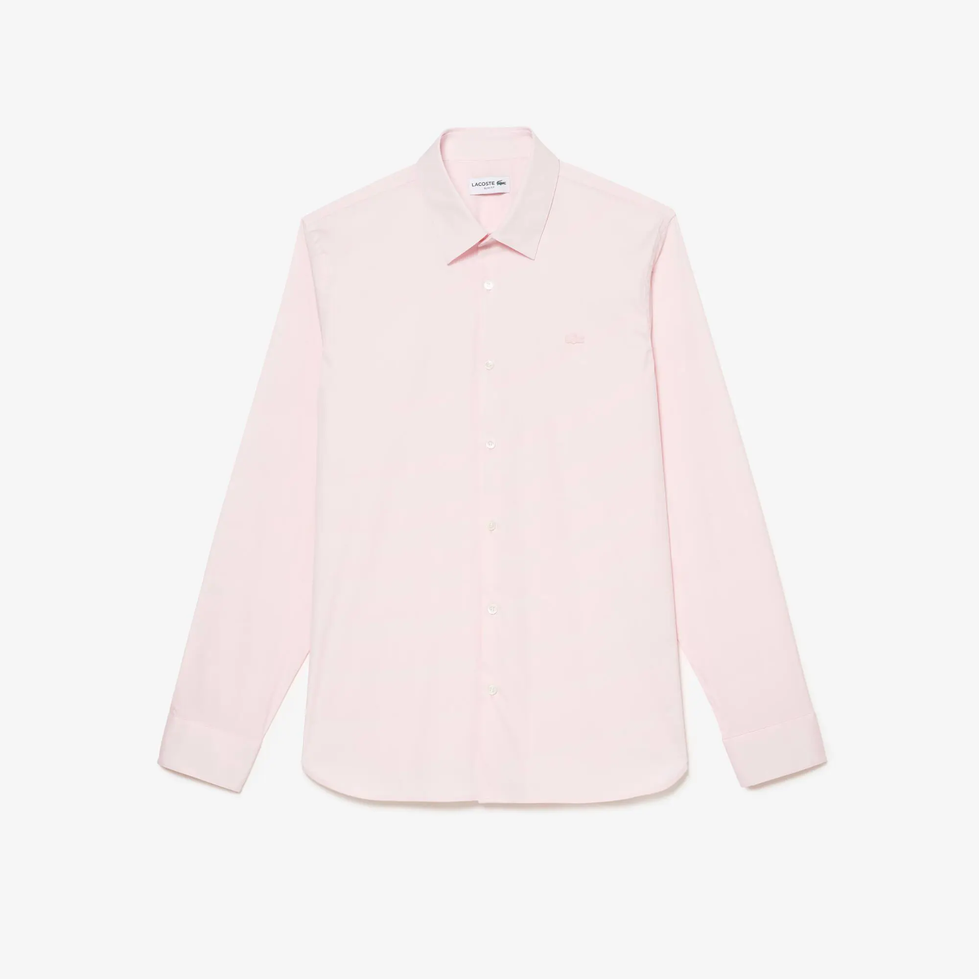 Lacoste Men's Lacoste Slim Fit French Collar Cotton Poplin Shirt. 2