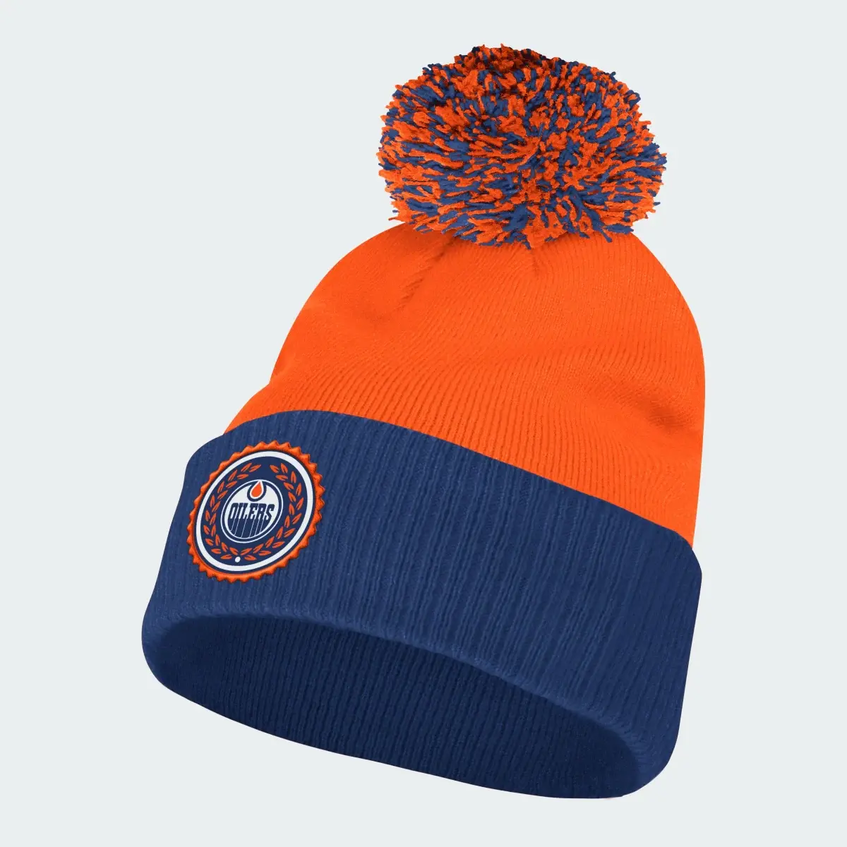 Adidas Oilers Cuffed Beanie. 2