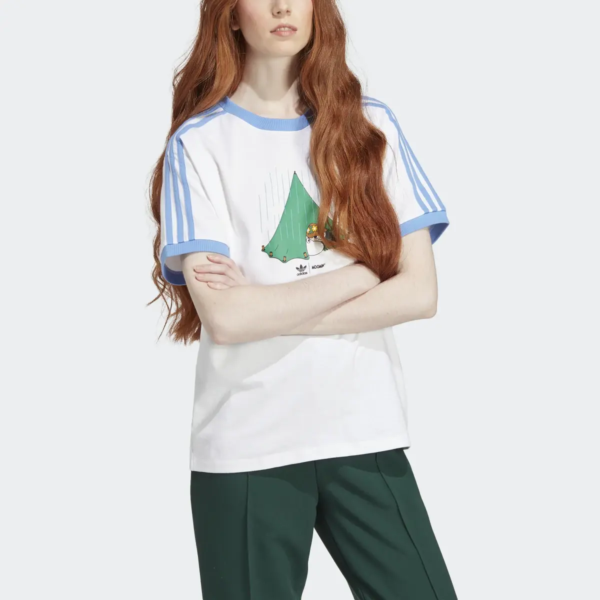 Adidas Originals x Moomin 3-Stripes Tee. 1