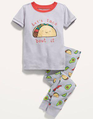 Unisex "Let's Taco 'Bout It" Pajama Set for Toddler & Baby
