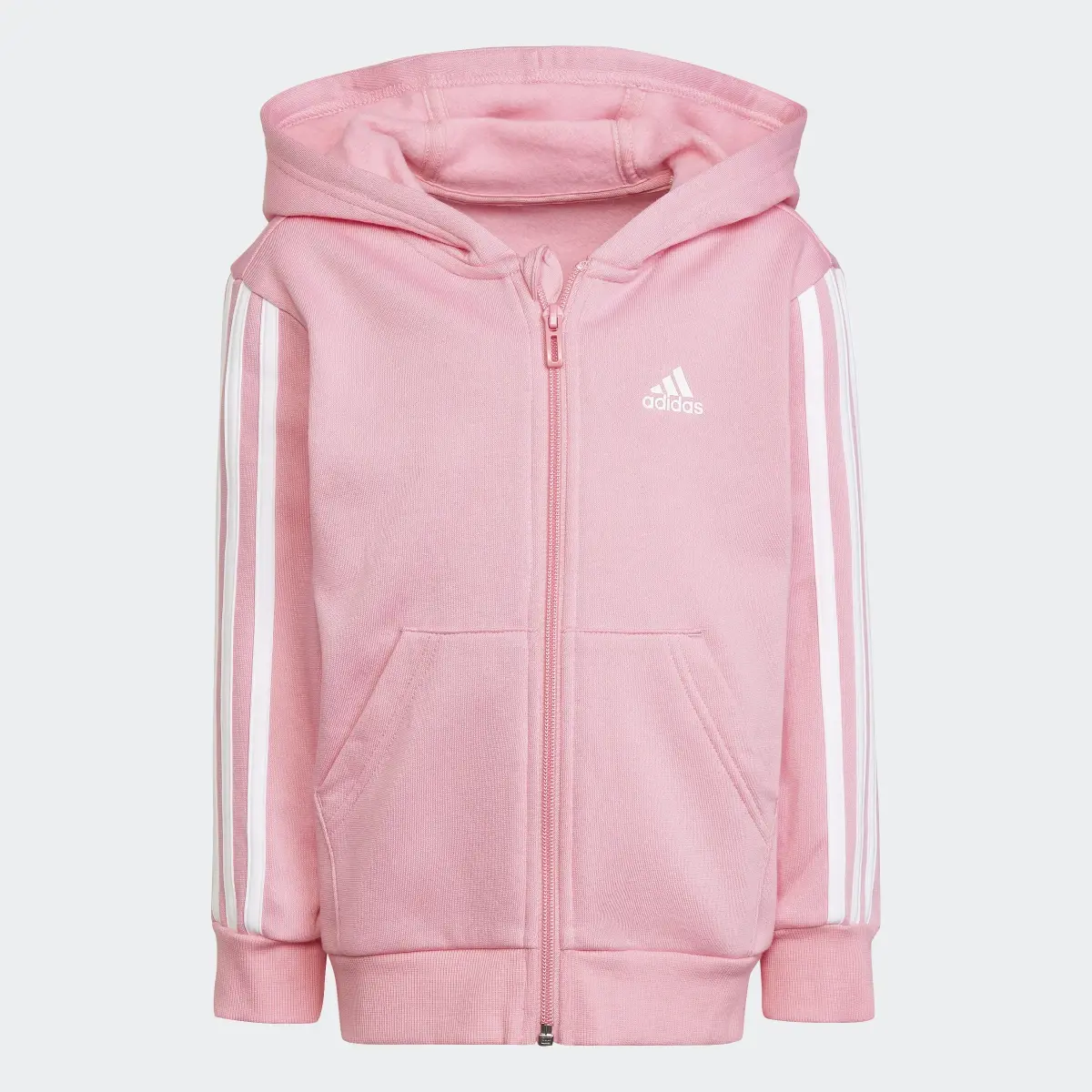 Adidas Essentials 3-Stripes Zip Hoodie. 1