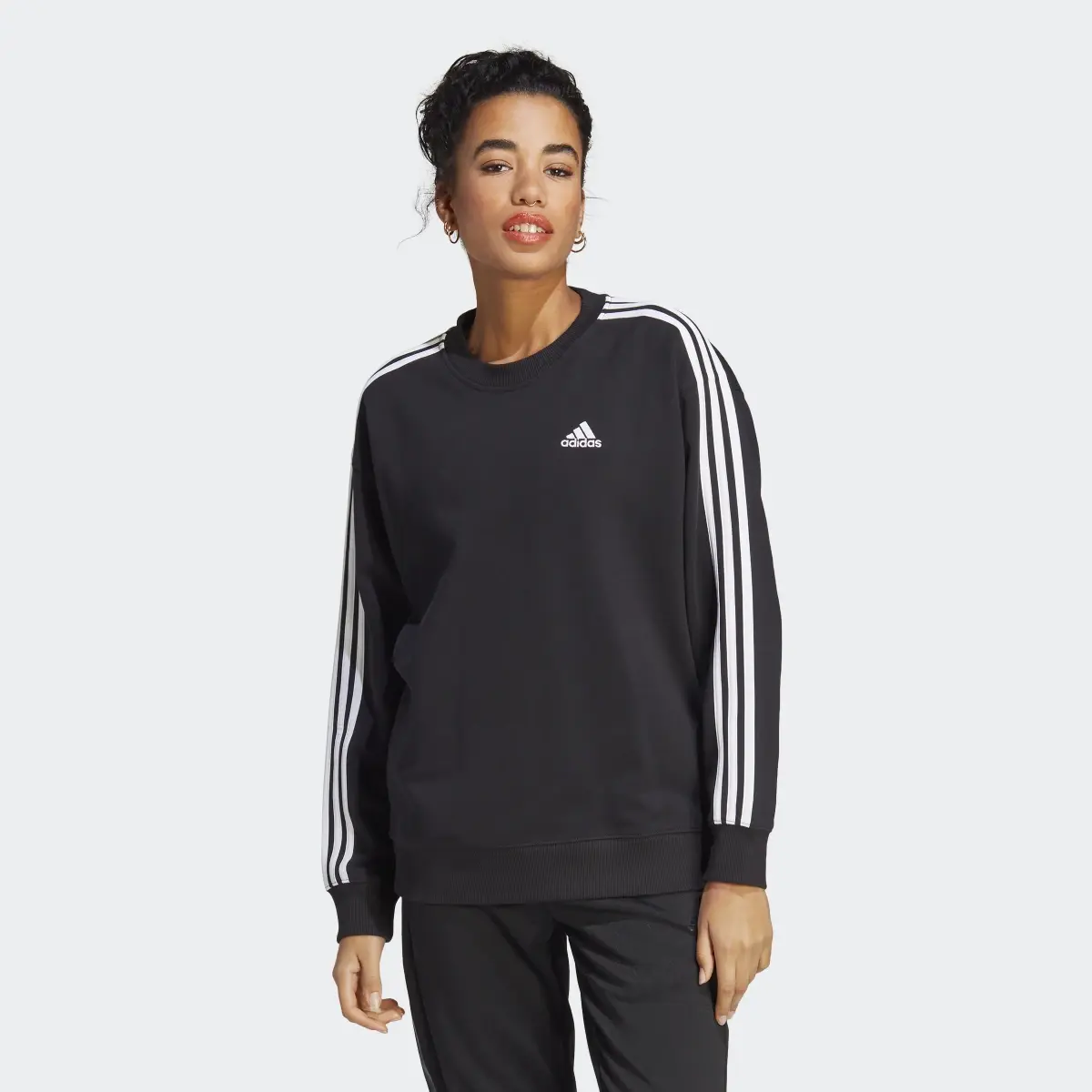 Adidas Essentials 3-Stripes Sweatshirt. 2