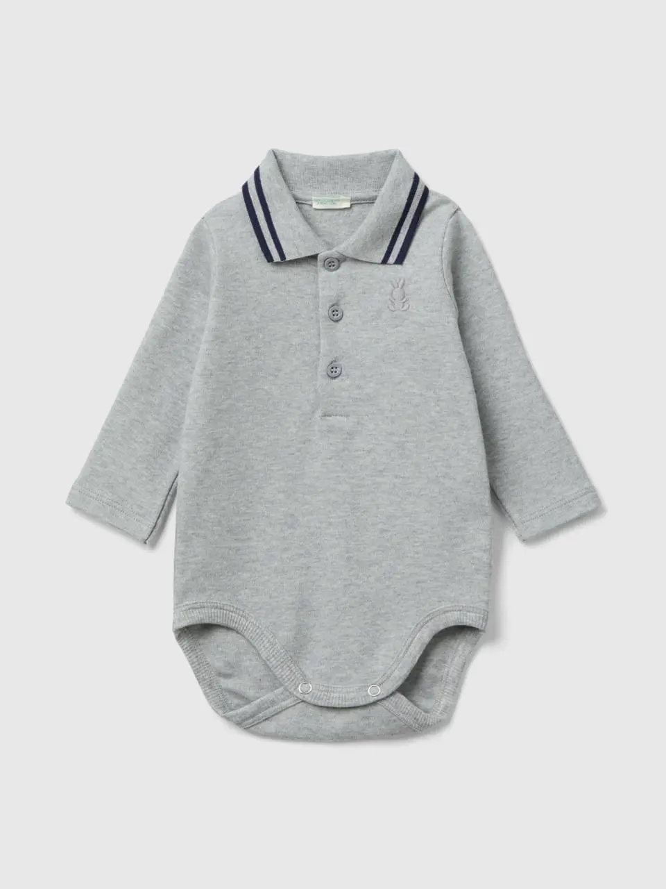 Benetton bodysuit polo in organic cotton. 1