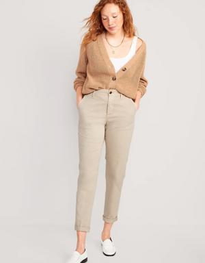 Old Navy High-Waisted OGC Chino Pants for Women beige