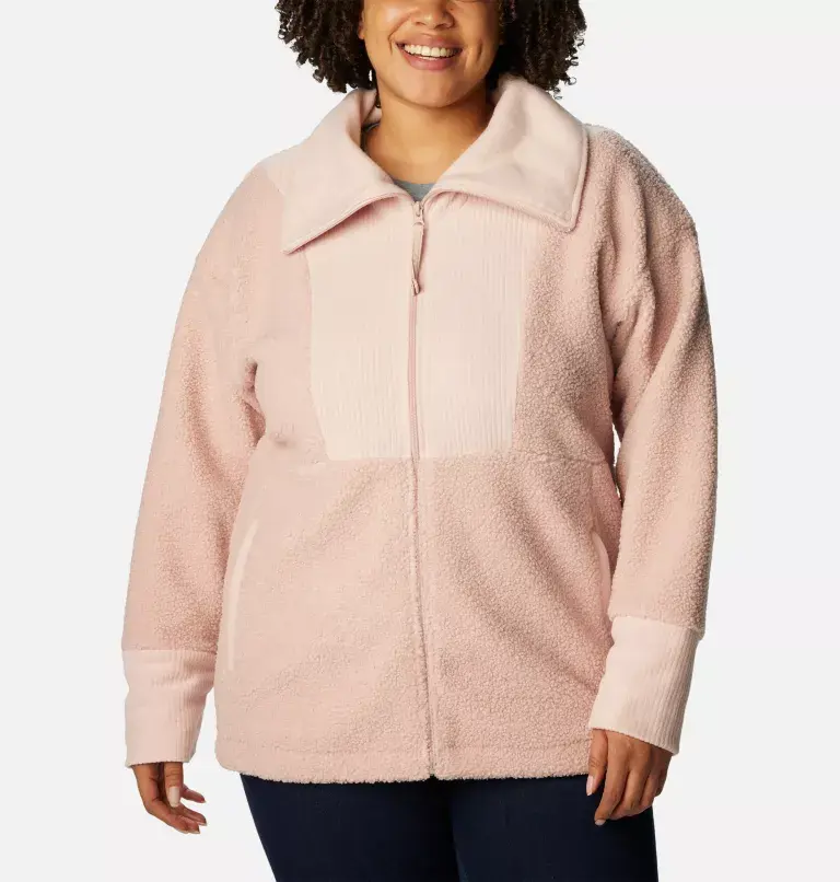 Columbia Women's Boundless Trek™ Fleece Full Zip Jacket - Plus Size. 1