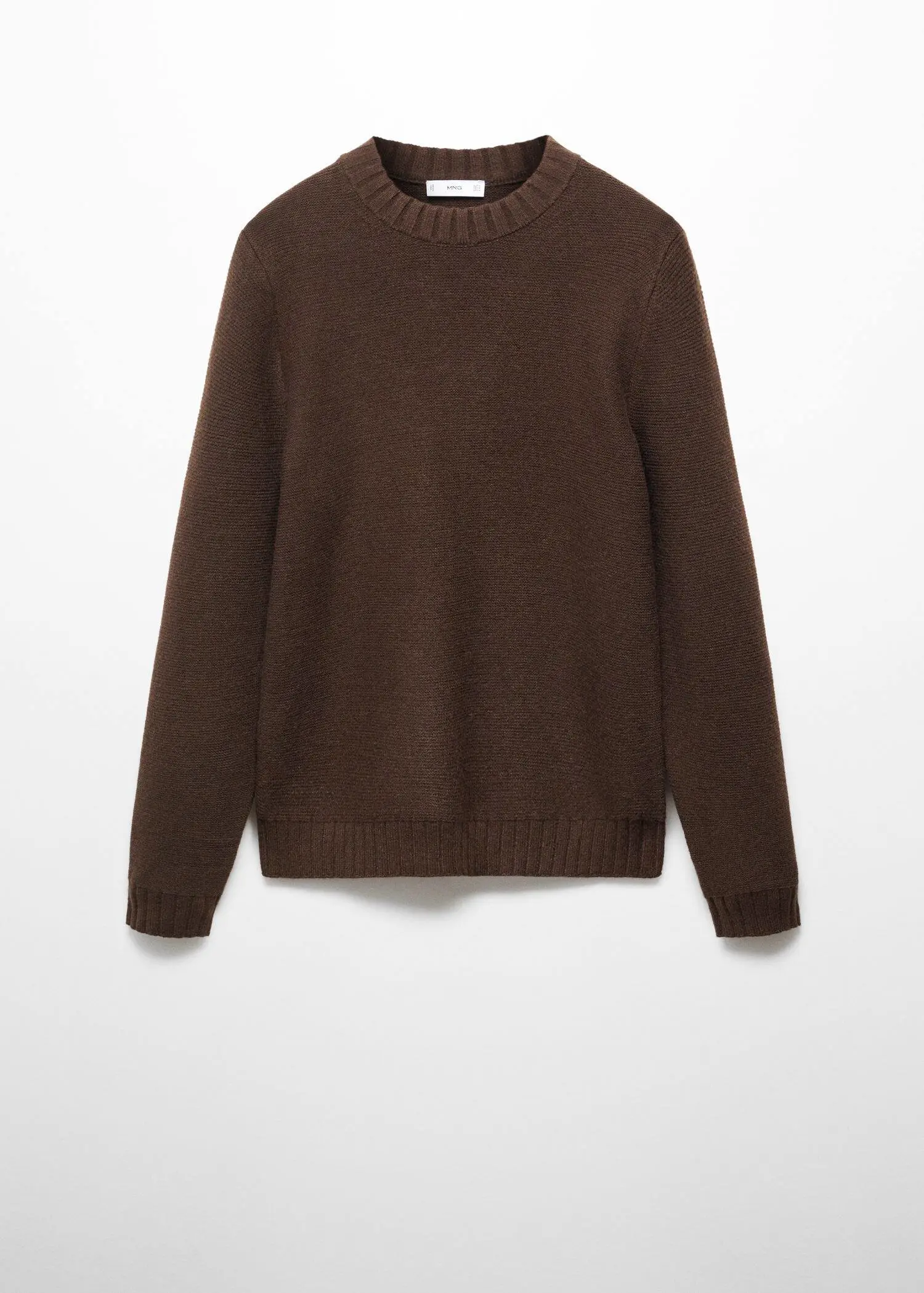 Mango Knitted sweater with ribbed details. 1