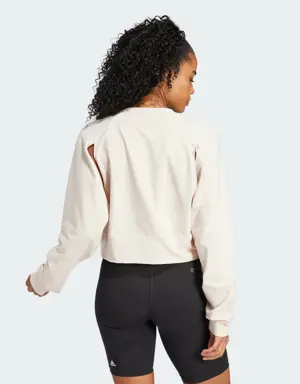 Adidas Sweatshirt Curta AEROREADY Power. 3 Adidas Sweatshirt Curta AEROREADY Power. 3