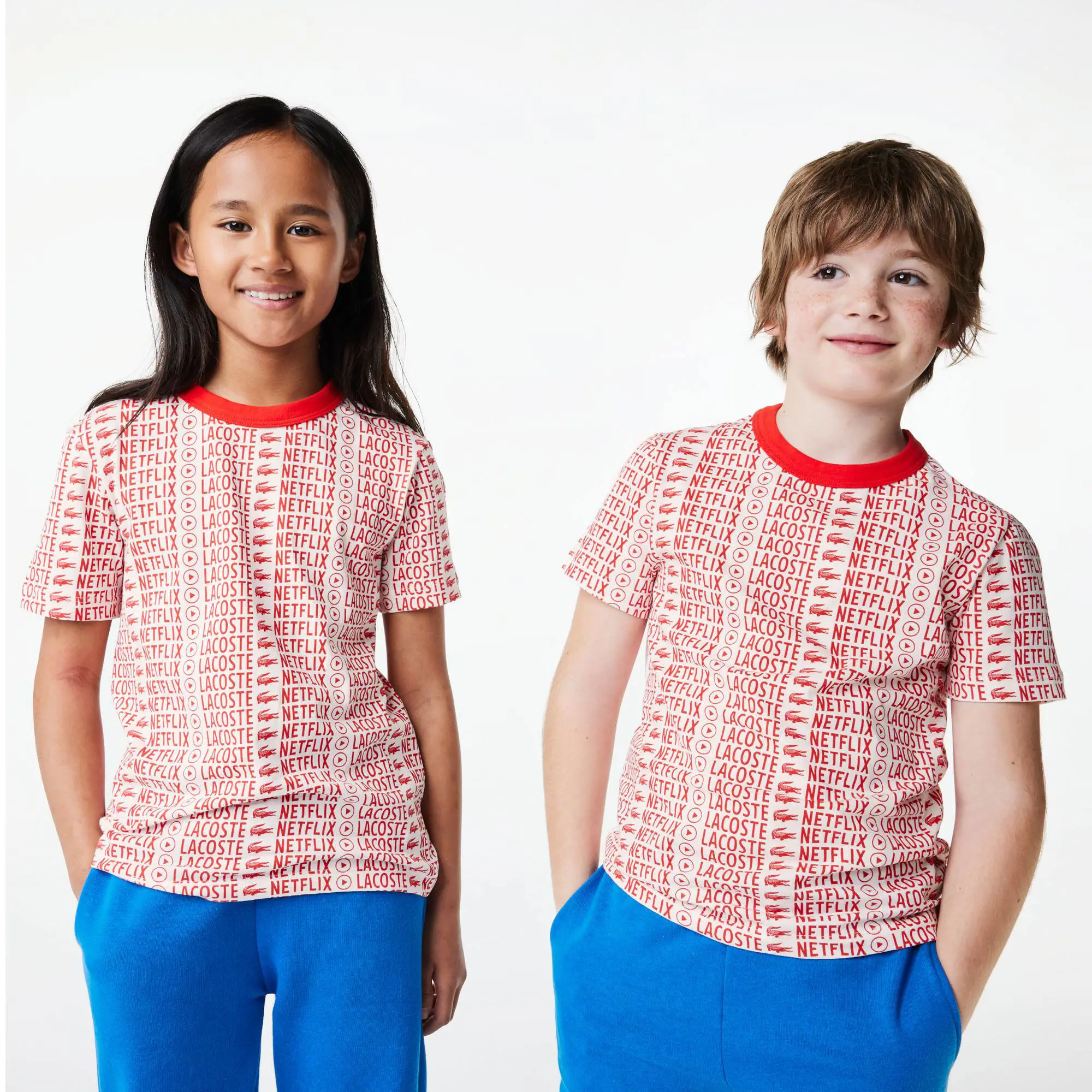 Lacoste Camiseta infantil Lacoste × Netflix en algodón ecológico con estampado. 1